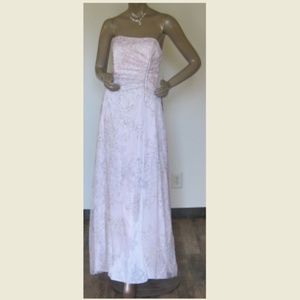 Reign On Gowns Blush/Silver Sizes Misses NWT